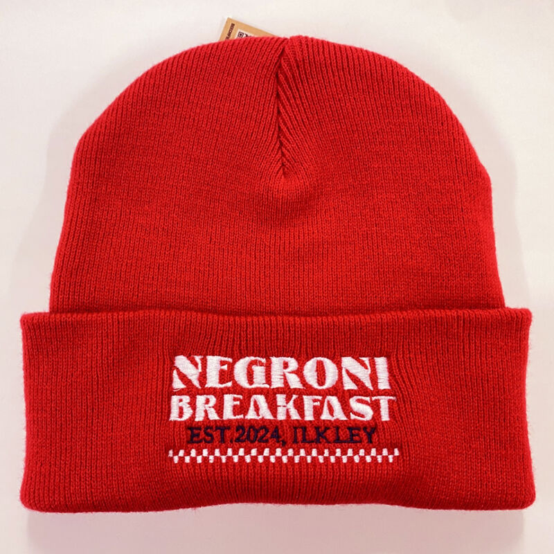 Negroni Breakfast - Embroidered Beanie Hat Thumbnail
